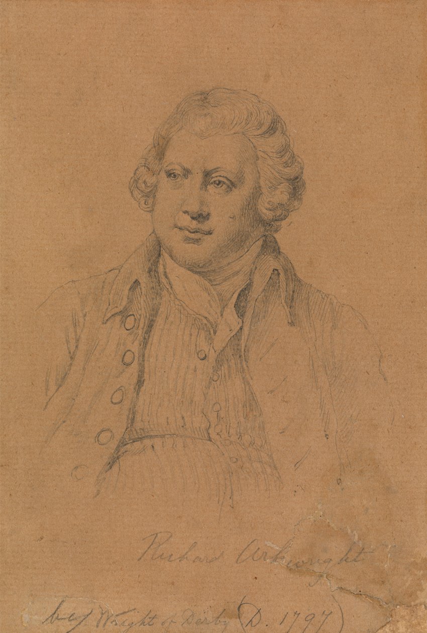 Richard Arkwright, pyörivän Jennyn keksijä tekijältä James Posselwhite