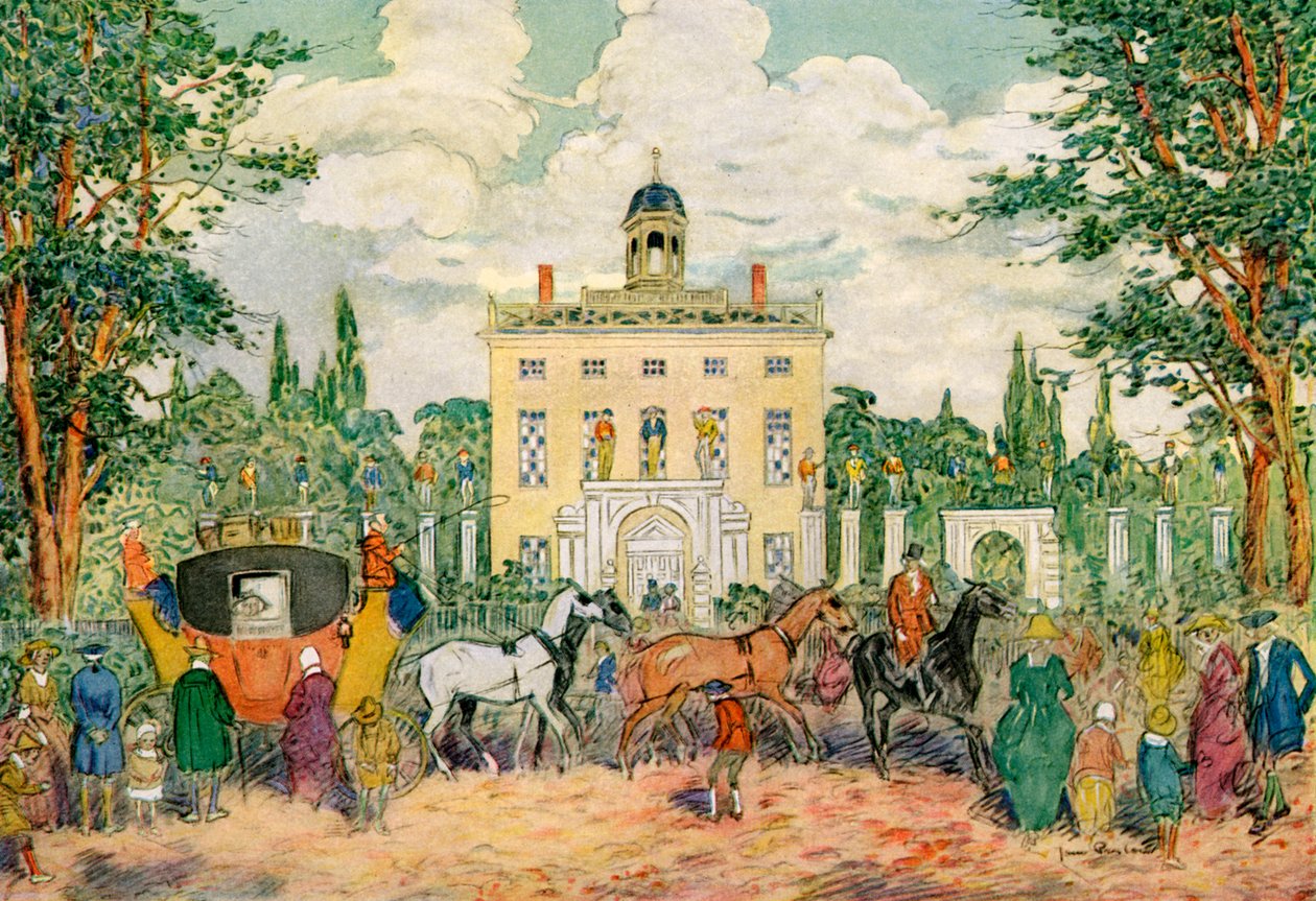 Timothy Dexter House, Newburyport, Massachusetts, USA, 1700-luku 1921. tekijältä James Preston