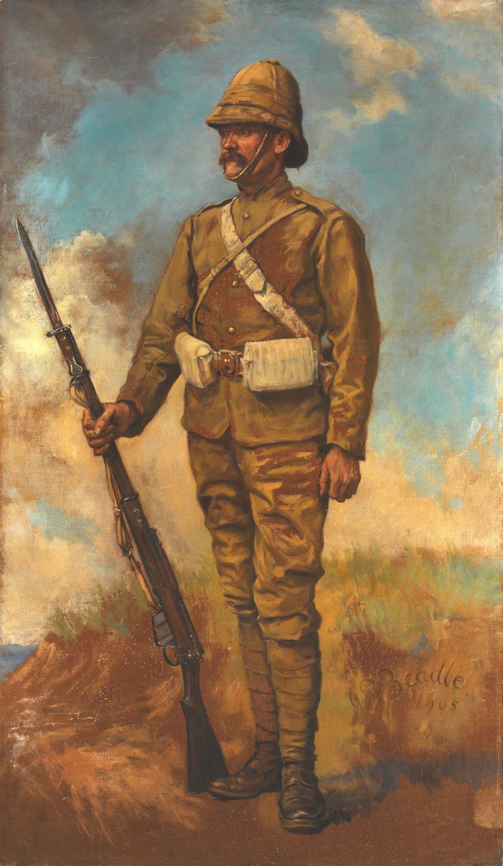Brittijalkaväki marssijärjestyksessä tekijältä James Prinsep Beadle