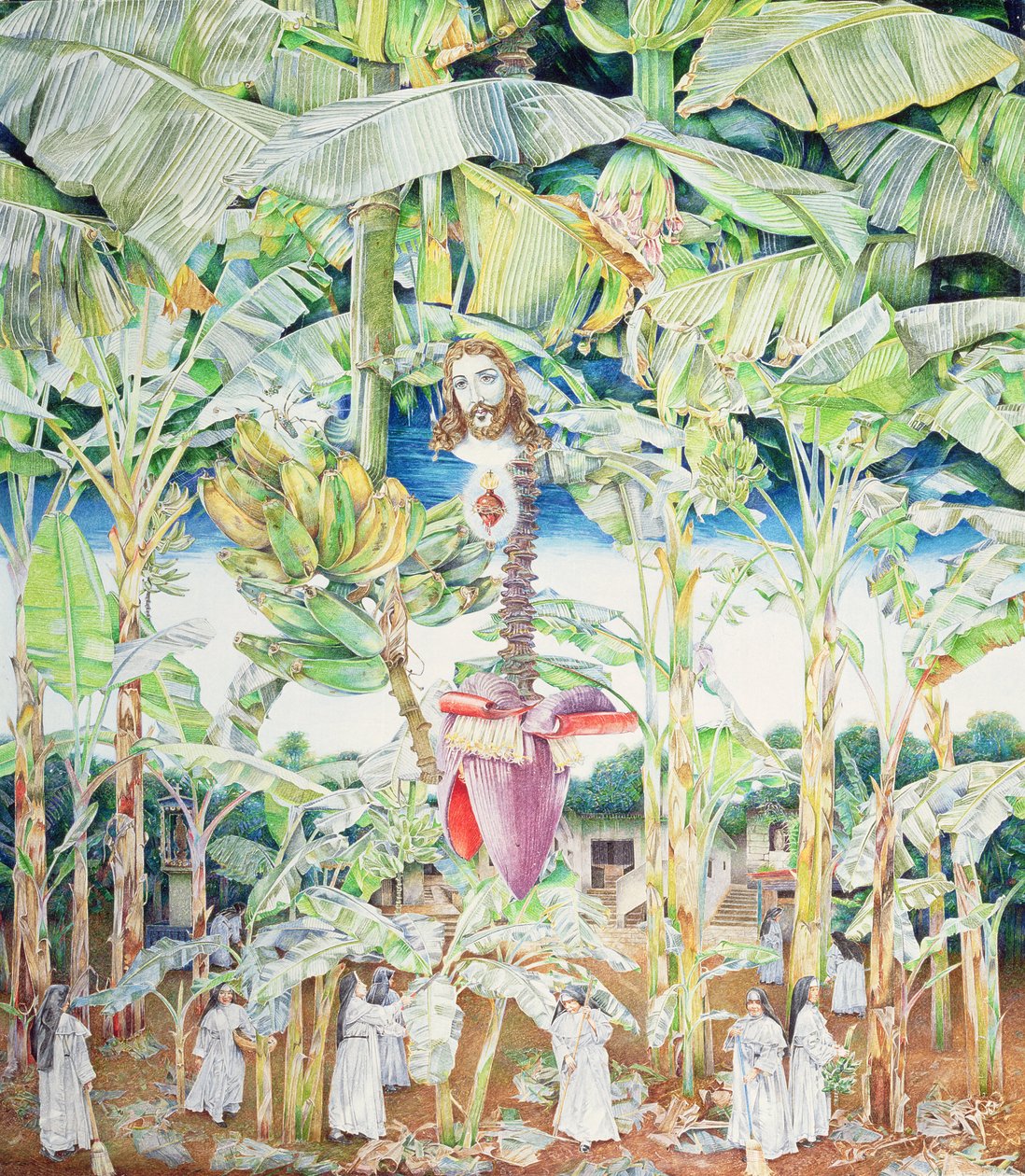 Ihmeellinen näky Kristuksesta banaanitarhassa, 1989 tekijältä James Reeve