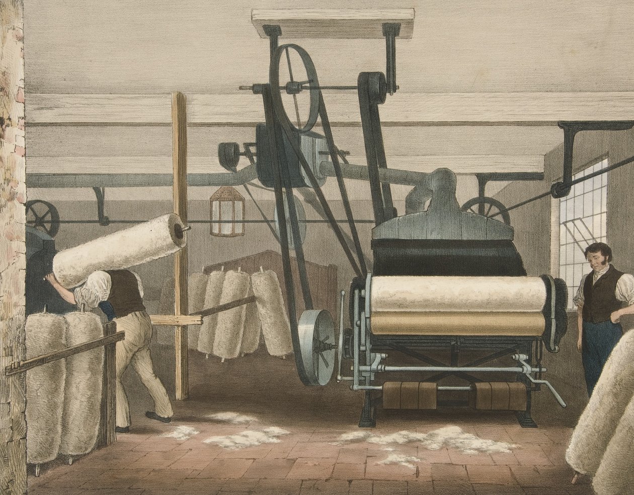 Lap Frame, Progress of Cotton nro 3, julkaisu. 1840 tekijältä James Richard Barfoot