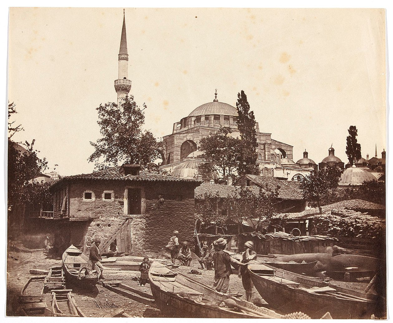 "Tophannan portaat" [Istanbul. Moskeija, jossa on yksi minareetti] tekijältä James Robertson
