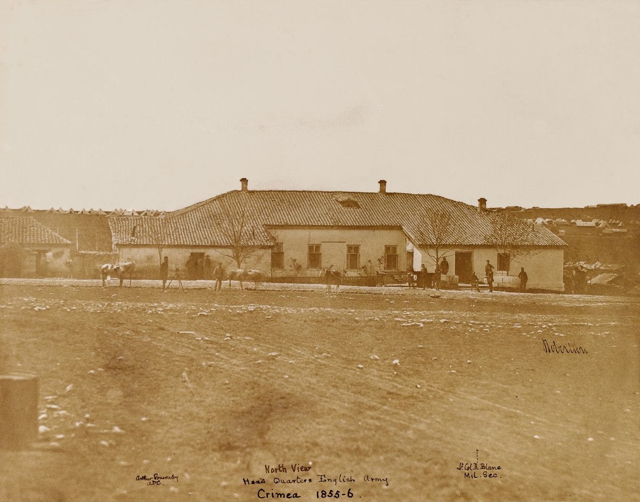 North View Head Quarters Englannin armeija, n. 1855 (kuva) tekijältä James Robertson