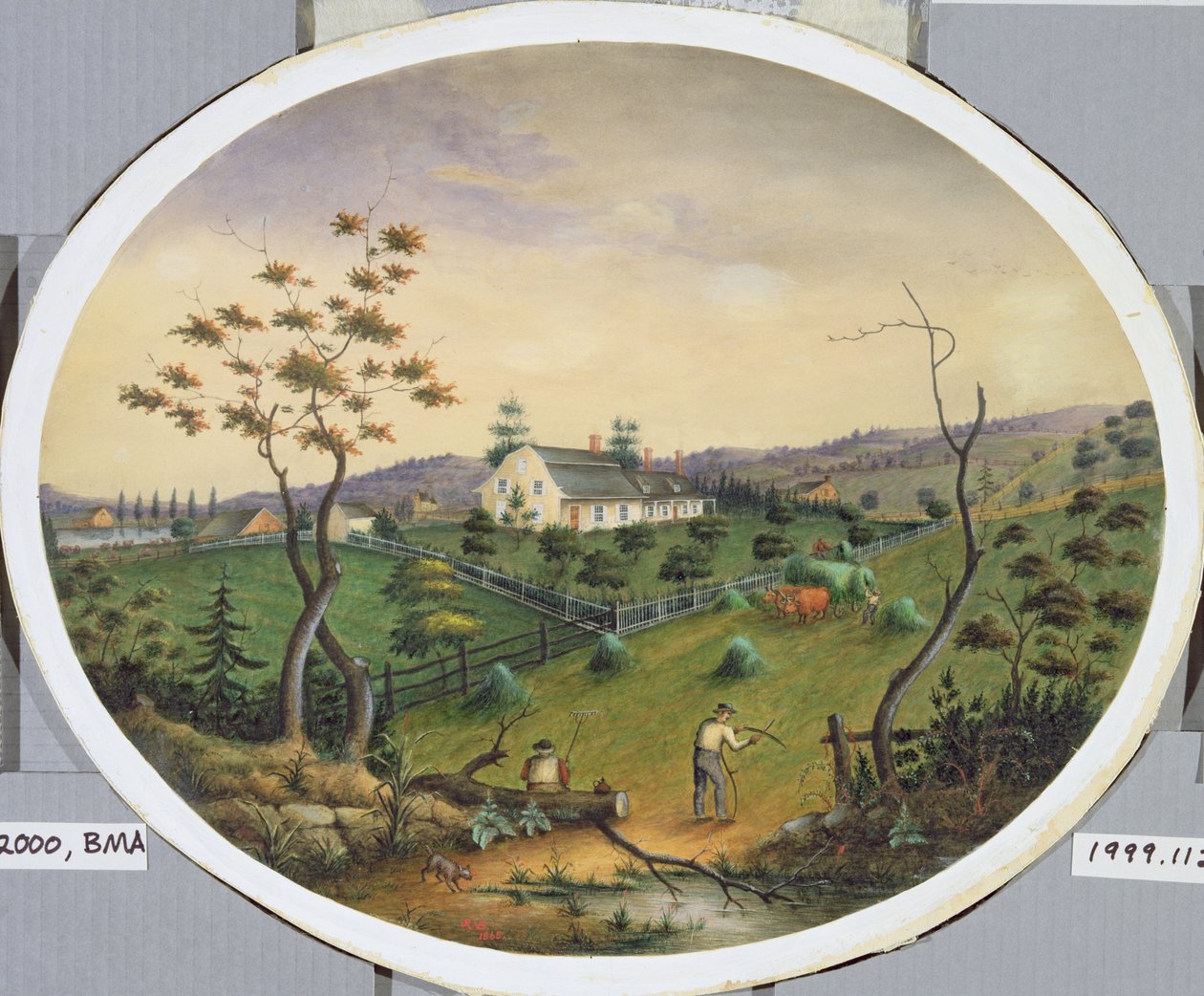 Van Brunt Homestead, n.1865 (wc paperilla) tekijältä James Ryder van Brunt