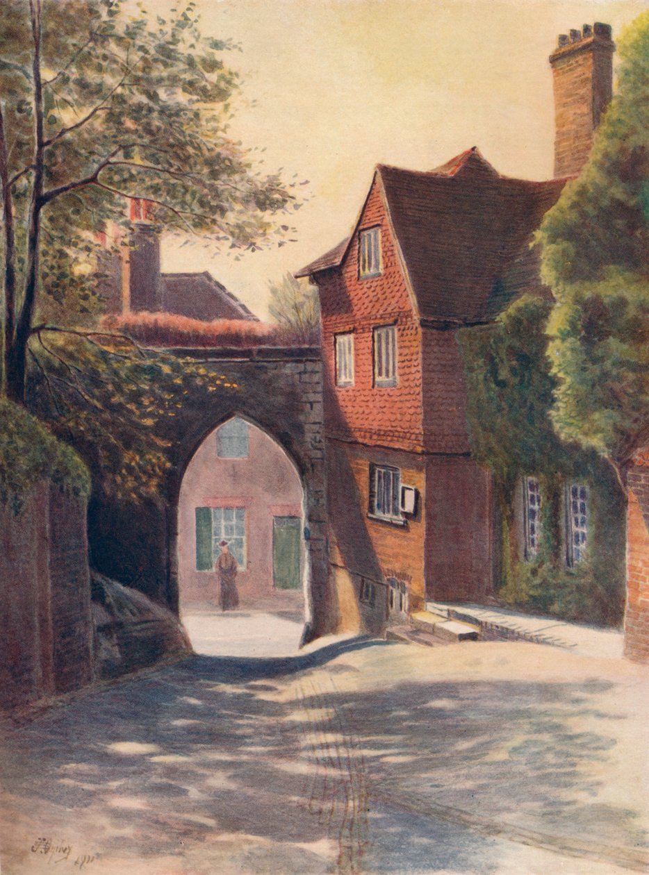 "Castle Gateway and Museum, Guildford", 1911, 1914 tekijältä James S Ogilvy