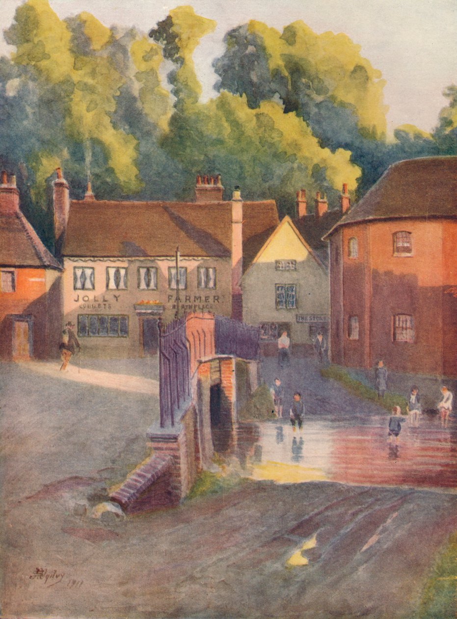 "Cobbettin syntymäpaikka, Farnham", 1911, 1914 tekijältä James S Ogilvy