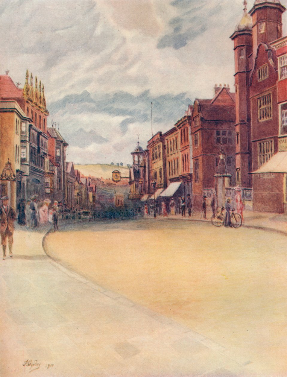 High Street, Guildford, 1911, 1914 tekijältä James S Ogilvy