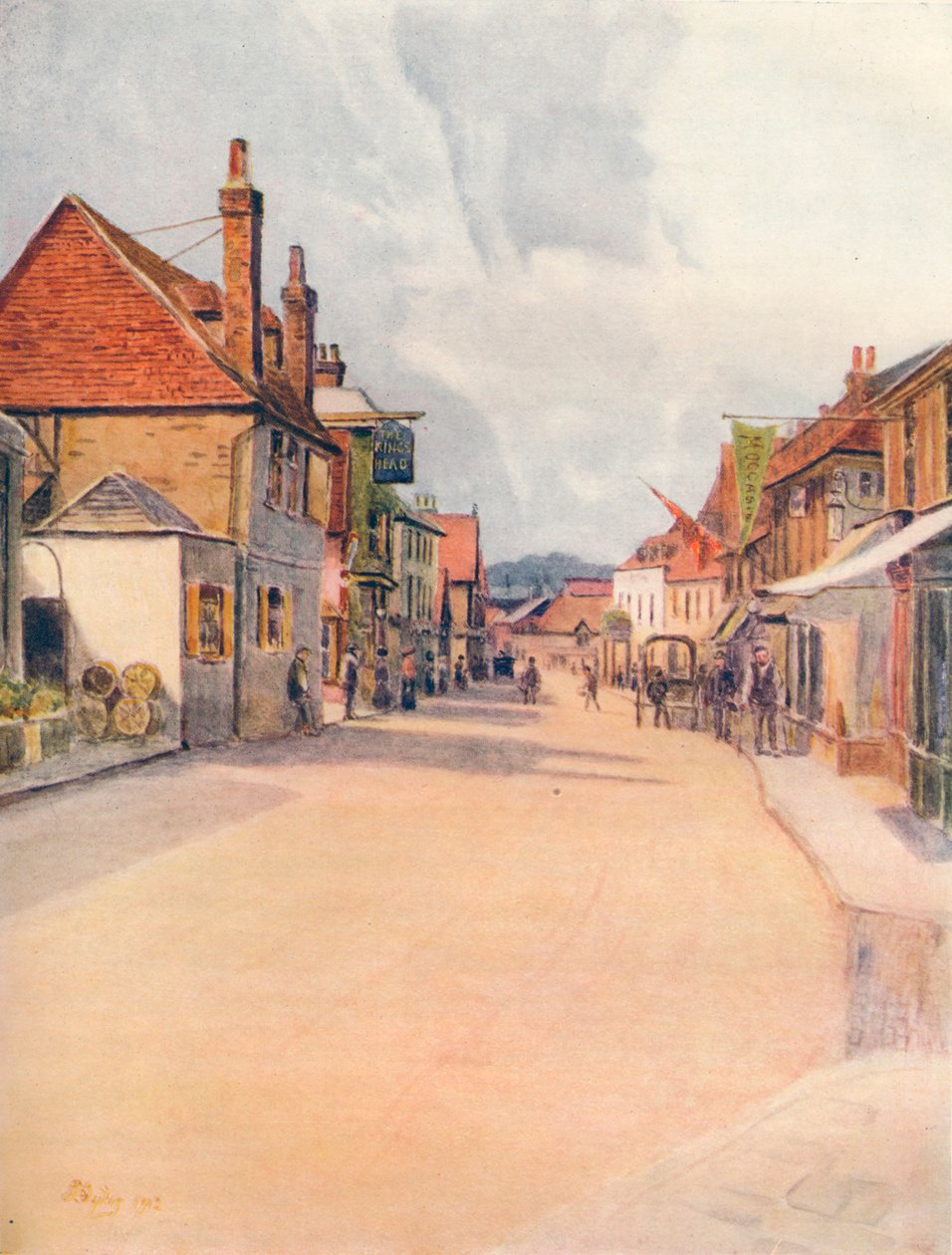 High Street, Leatherhead, 1912, 1914 tekijältä James S Ogilvy