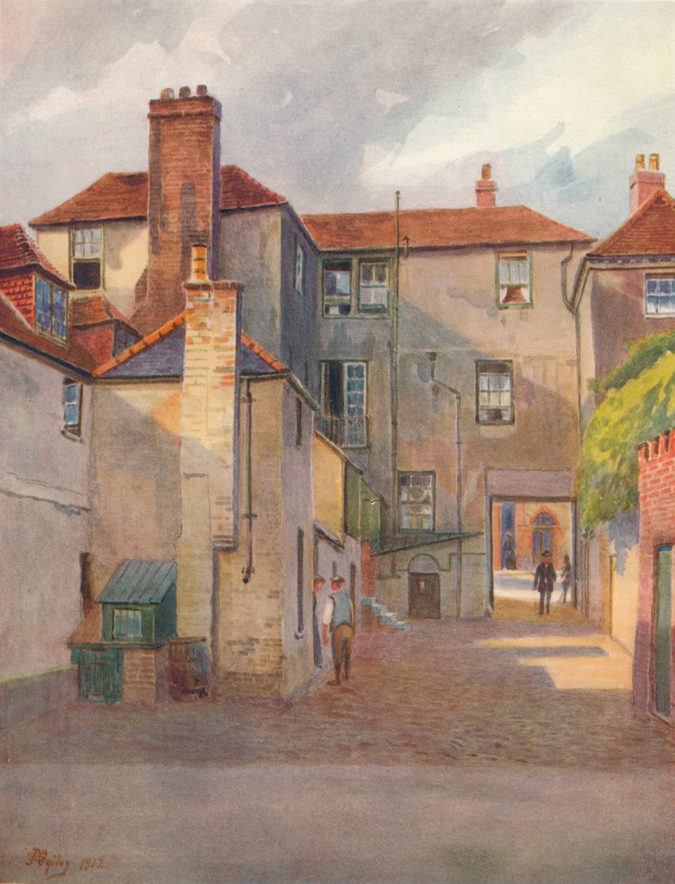 "The Swan Yard, Reigate", 1912, 1914 tekijältä James S Ogilvy