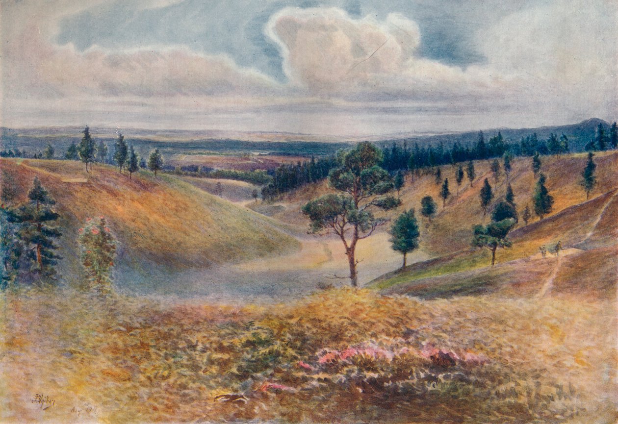 "Näkymä Beacon Hilliltä, Hindhead", 1911, 1914 tekijältä James S Ogilvy
