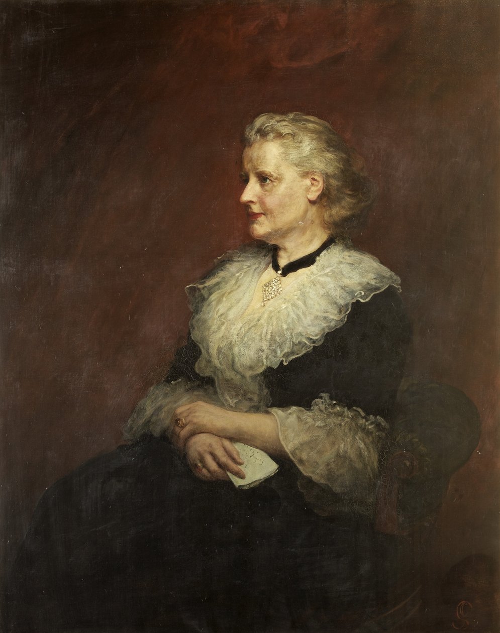 Dame Emily Frances Smyth (öljy kankaalle) tekijältä James Sant
