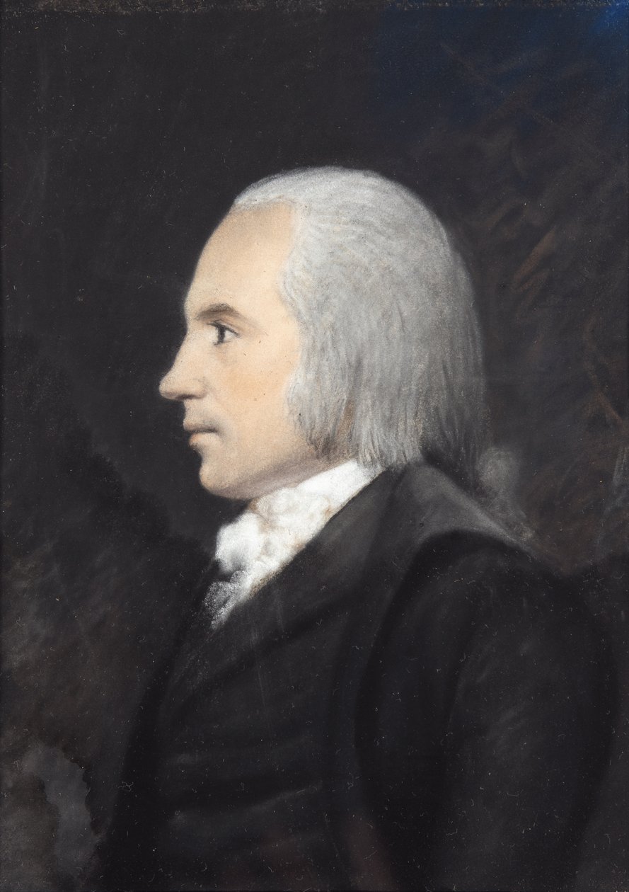 Aaron Burr (pastelli harmaalla paperilla) tekijältä James Sharples