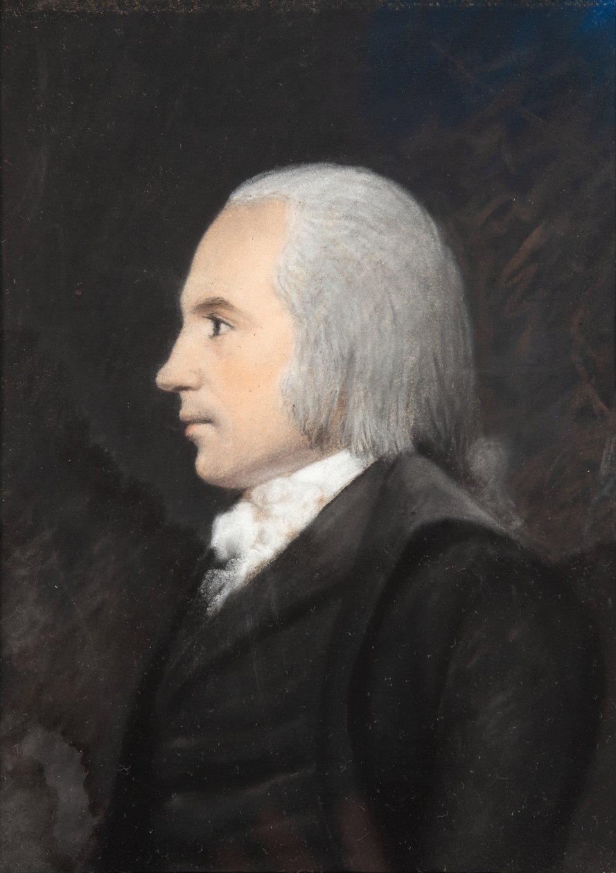Aaron Burr, n. 1797 (väripastelli harmaalla paperilla) tekijältä James Sharples