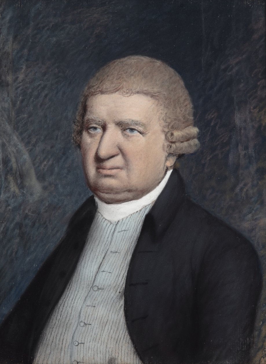 Tohtori Erasmus Darwin, ennen vuotta 1803 (pastelli harmaalle paperille) tekijältä James Sharples