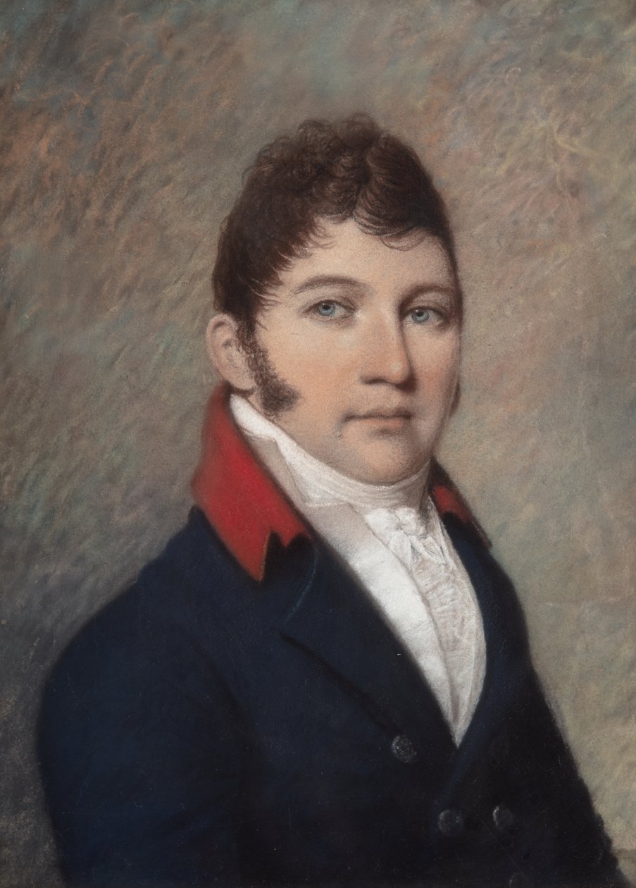 Francis J. Jackson, 3/1810 (pastelli harmaalle paperille) tekijältä James Sharples