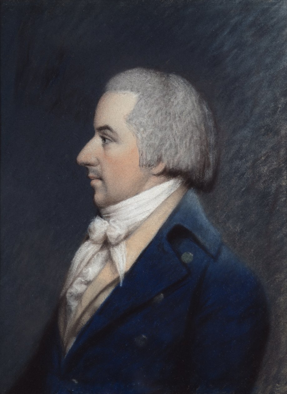 Le Duc de Liancourt (pastelli harmaalla paperilla) tekijältä James Sharples