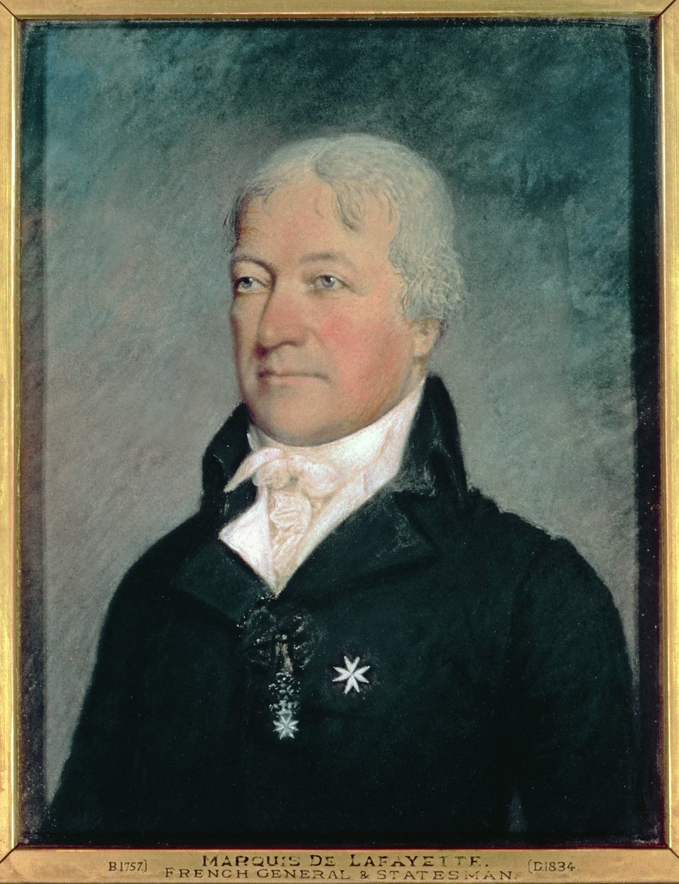 Marie Joseph Paul Yves Roch Gilbert Motier (1757-1834) Marquis de Lafayette tekijältä James Sharples
