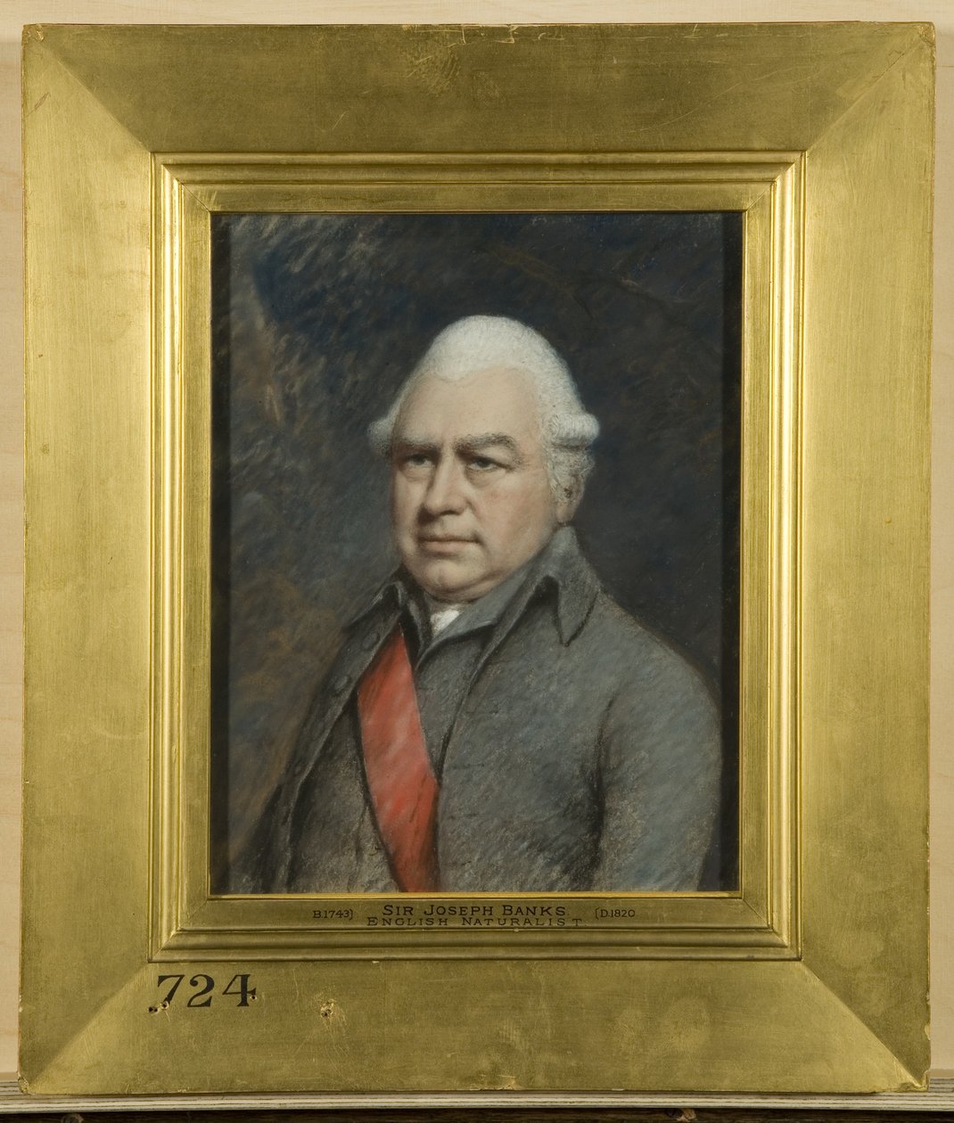 Sir Joseph Banks, englantilainen luonnontieteilijä tekijältä James Sharples