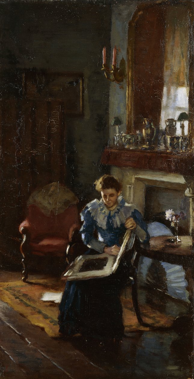 Dublin Interior, n. 1915-20 (öljy kankaalle) tekijältä James Sinton Sleator