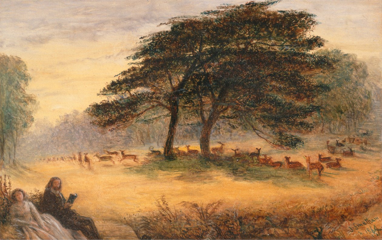 Rakastajat Richmond Parkissa tekijältä James Smetham