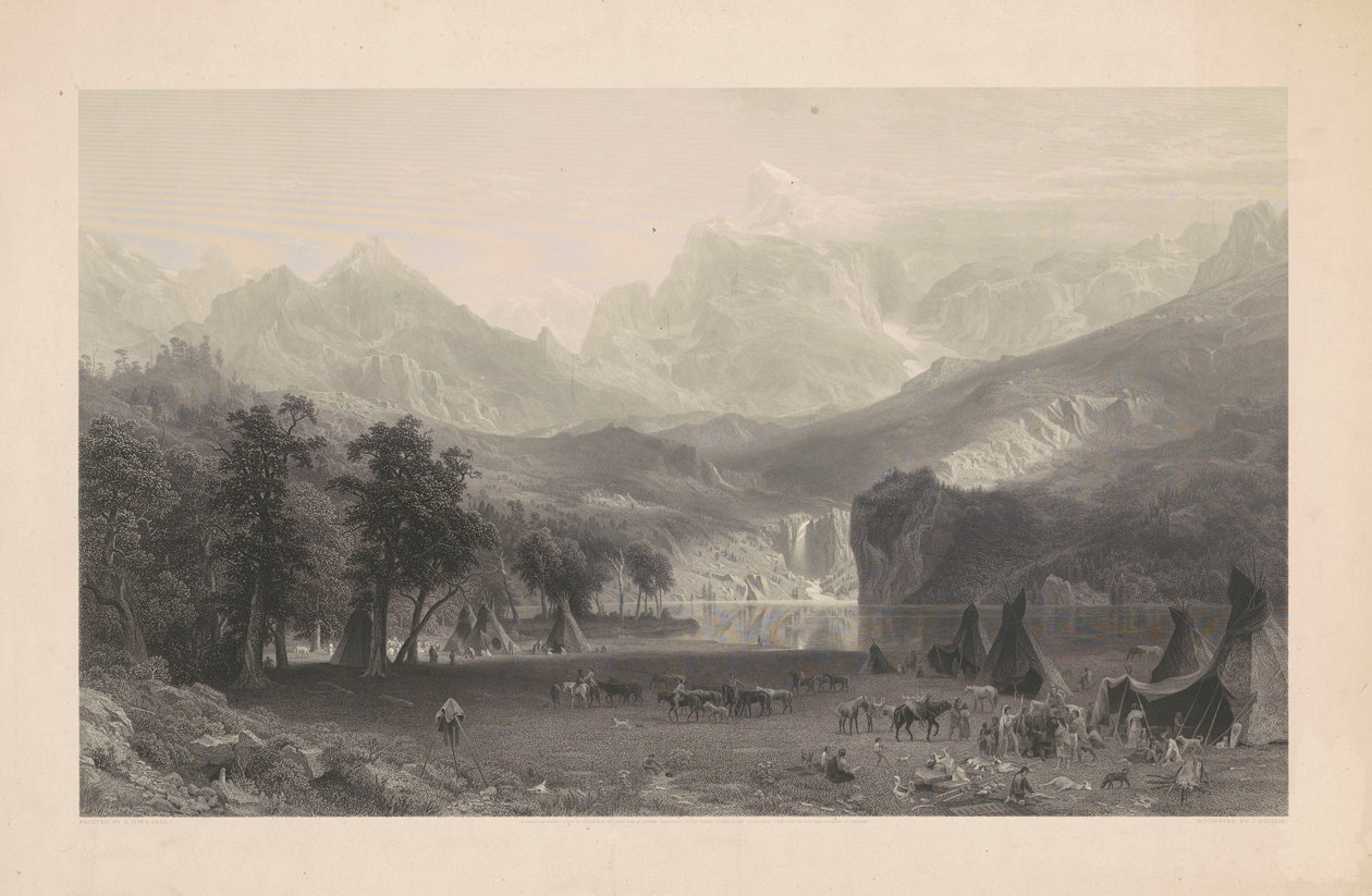 Kalliovuoret tekijältä James Smillie, after Albert Bierstadt