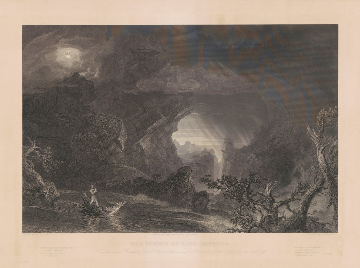 Elämän matka: Miehuus tekijältä James Smillie, after Thomas Cole