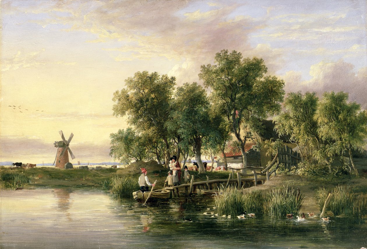 Aurinkoinen Norfolk-joen maisema tekijältä James Stark