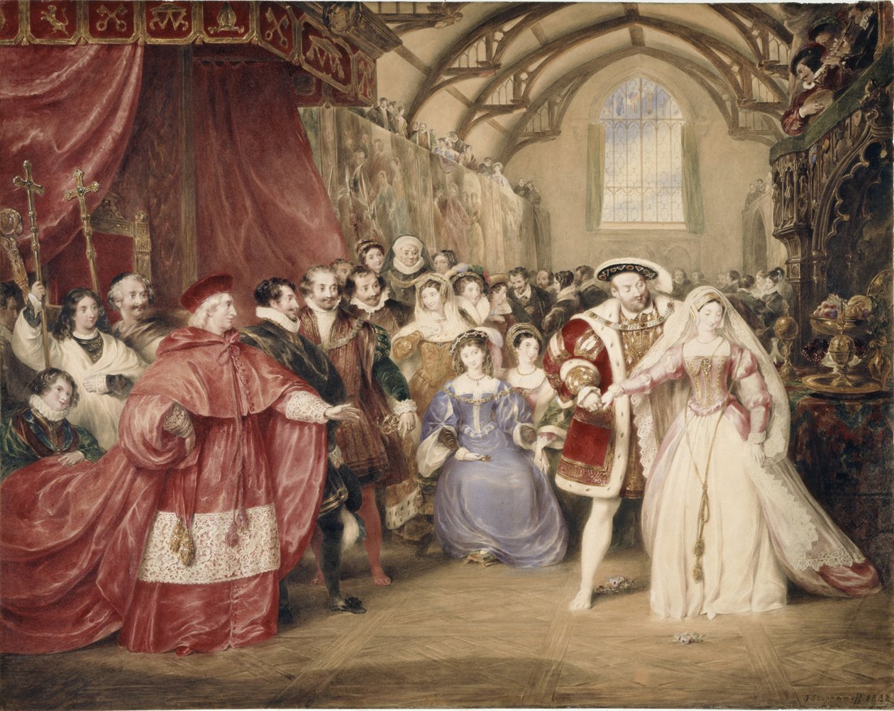 Henry VIII:n juhlat York Placessa tekijältä James Stephanoff