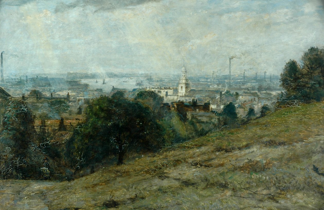 Näkymä Greenwich Hilliltä tekijältä James Stevens Hill
