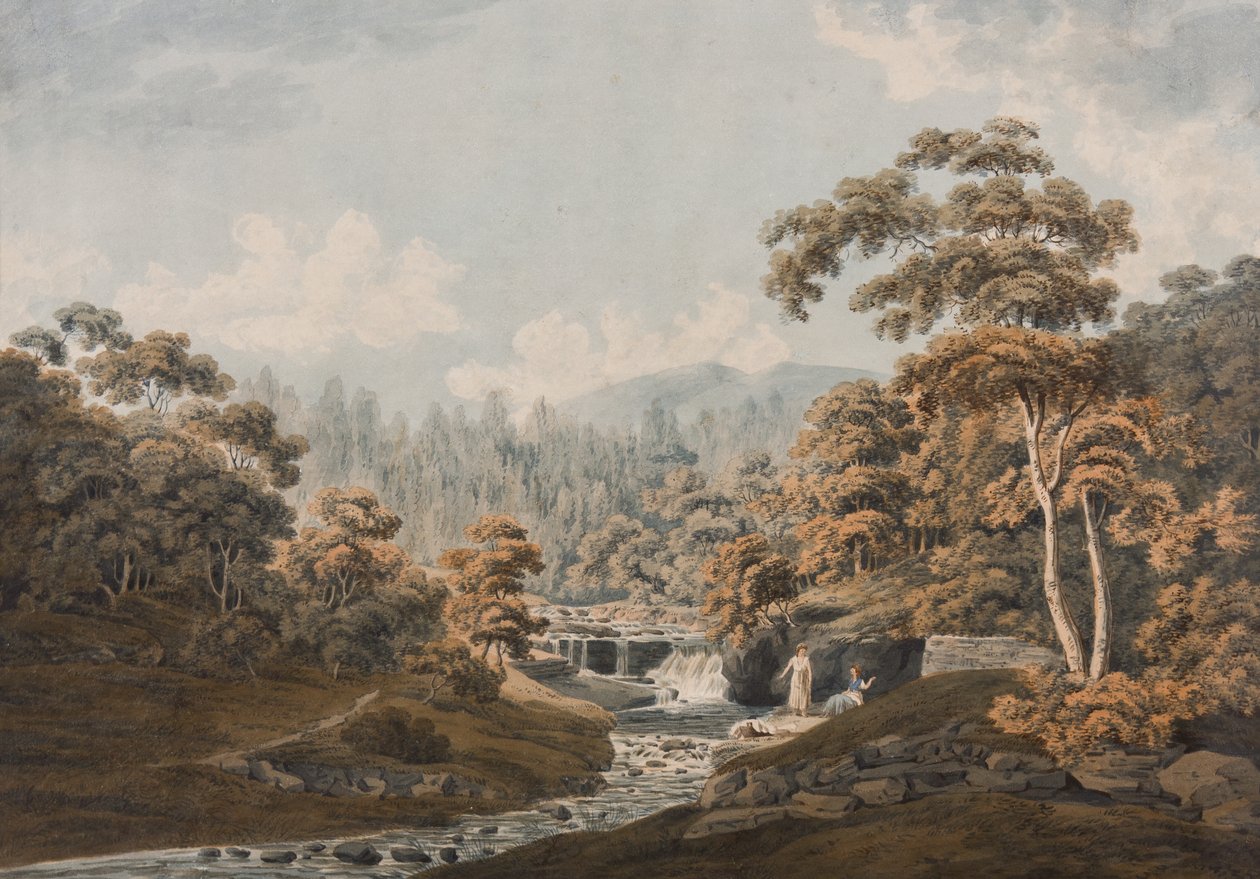 Peeblesshire: Habbies How, Peggys Pool ja Carlops Hill (muste ja wc paperille). tekijältä James Stevenson