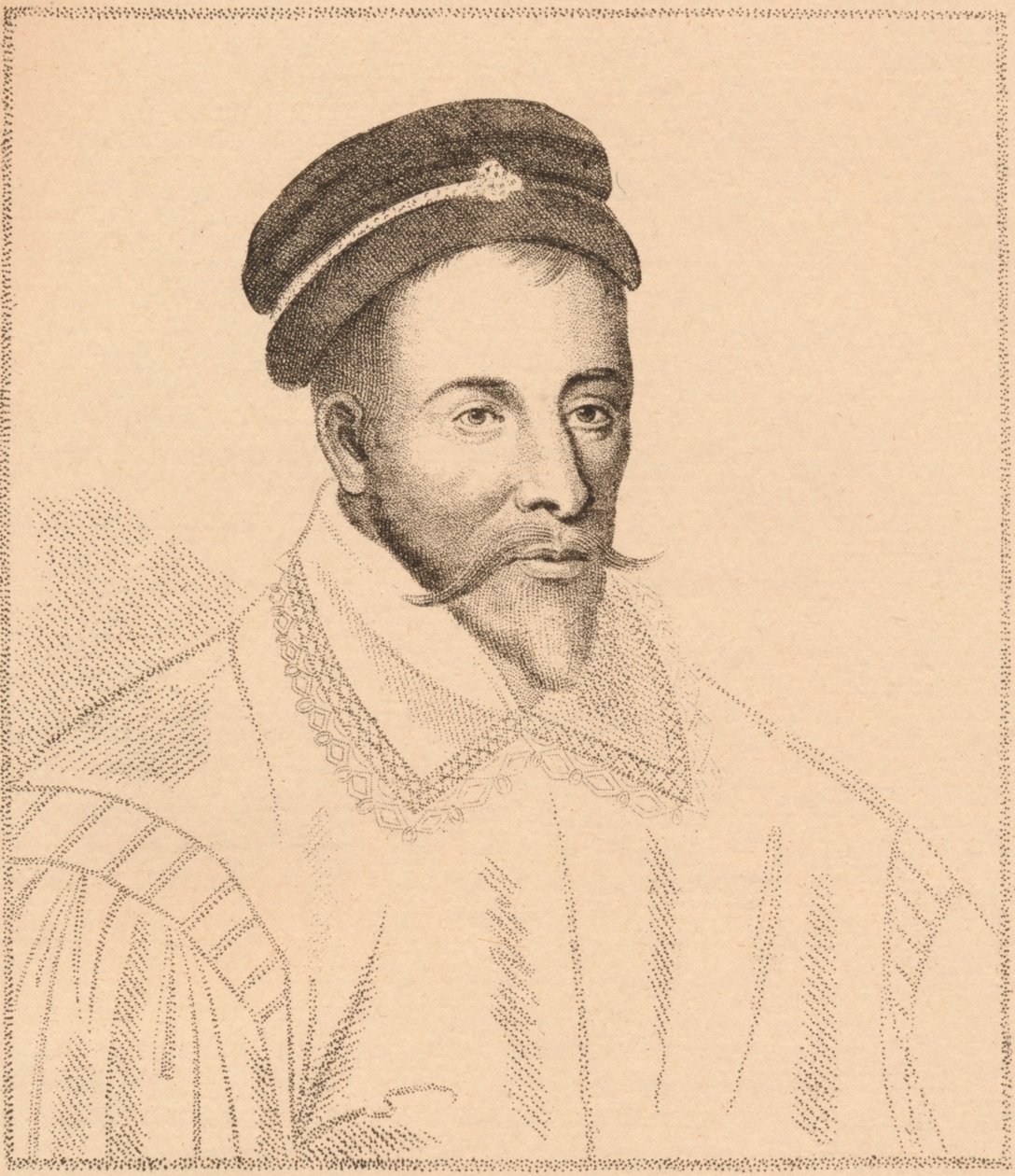 John Maitland, Thirlestanen ensimmäinen lordi Maitland, 1537-1595, 1889 tekijältä James Stillie