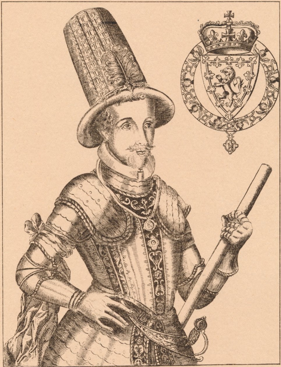 James VI Skotlannista, James I Englannista ja Irlannista 1566-1625, 1889 tekijältä James Stirling