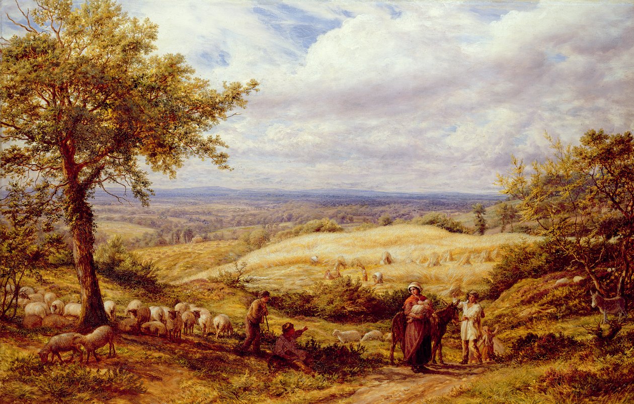 The Wayfarers, n. 1872 (öljy kankaalle) tekijältä James Thomas Linnell