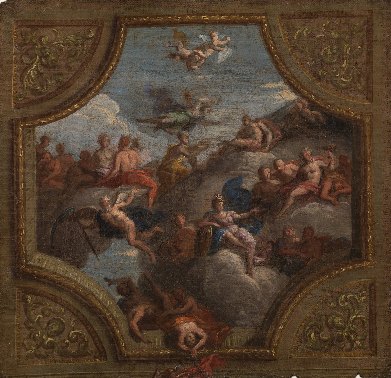 Luonnos kattokoristeelle, 1700 tekijältä James Thornhill