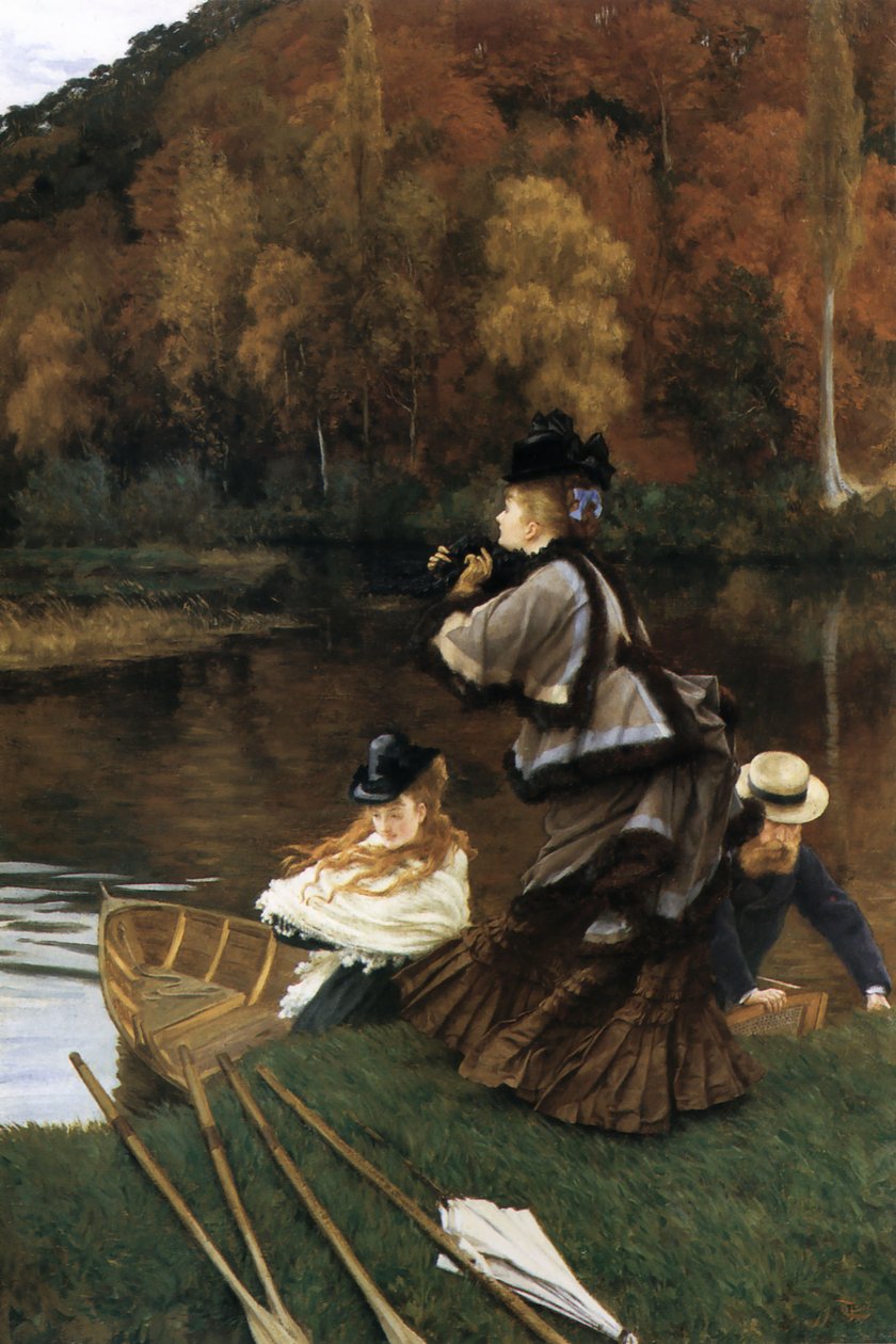James Tissot - Syksy Thamesin rannalla tekijältä James Tissot