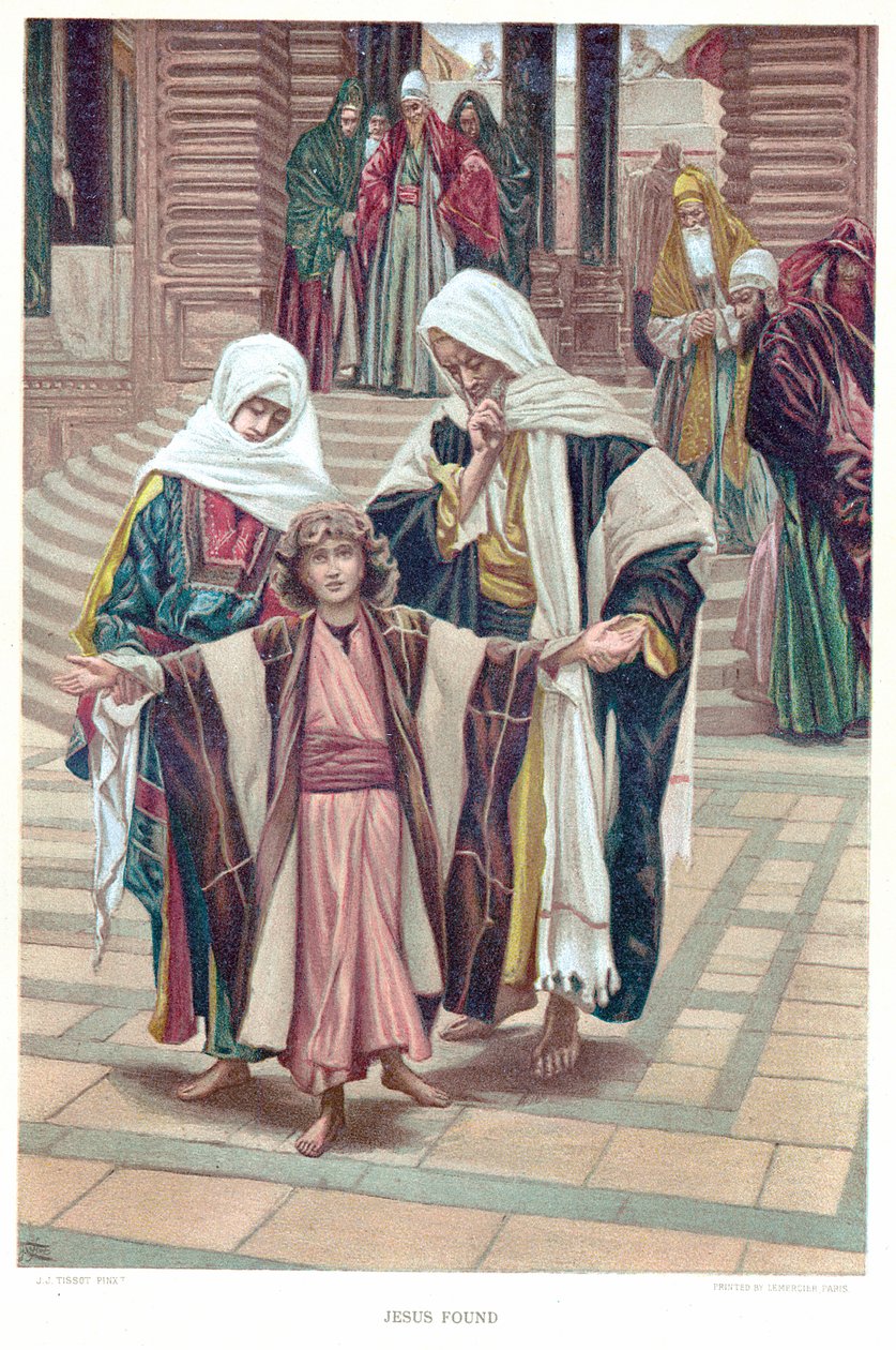 Jeesus löydetty, vuodelta 1897 tekijältä James Tissot