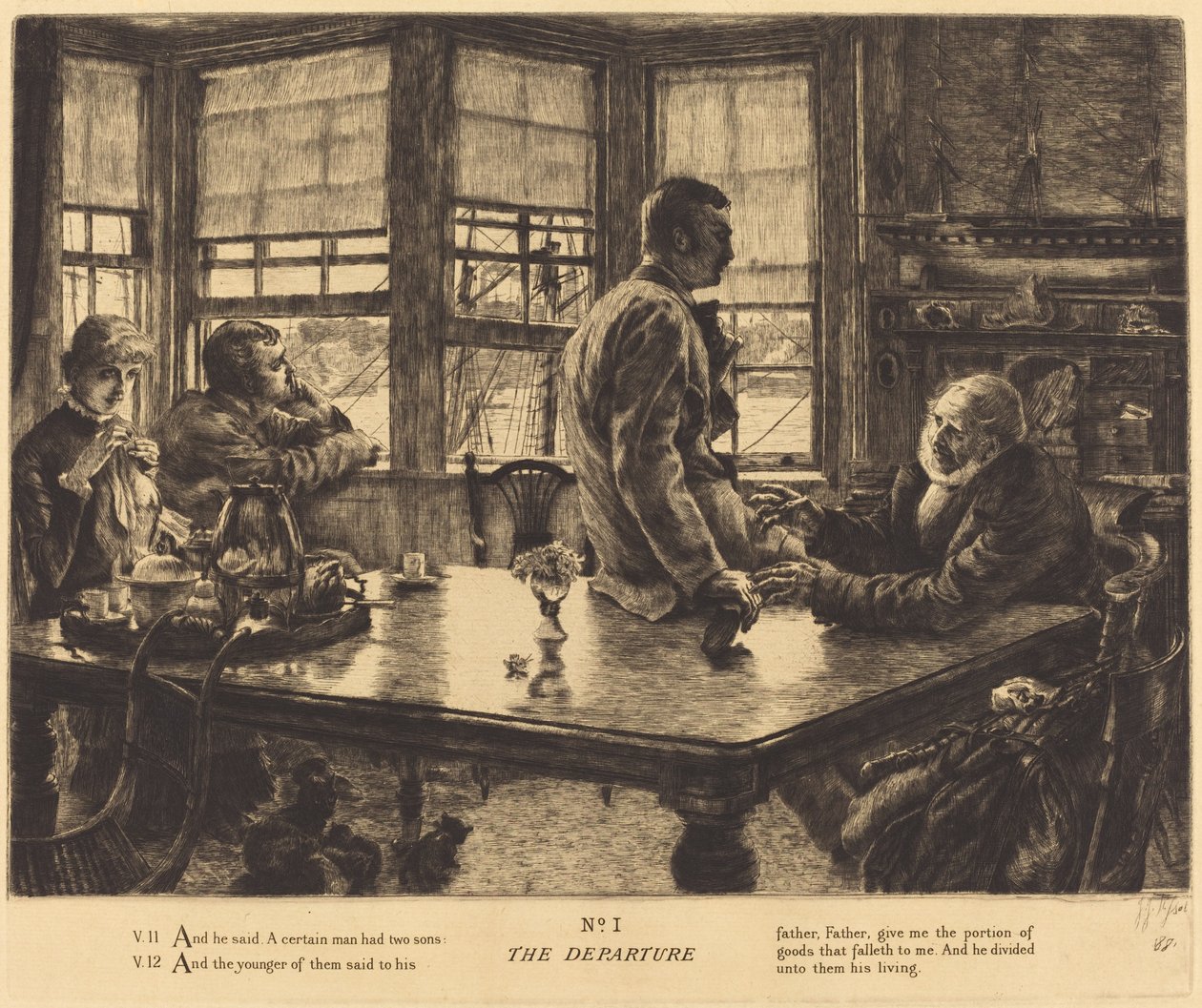 Lähtö, 1882. tekijältä James Tissot