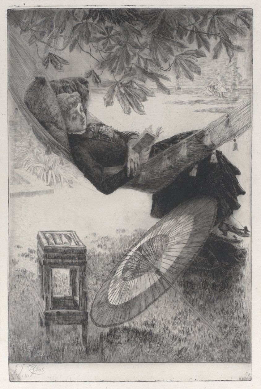 Riippumatto, 1880. tekijältä James Tissot