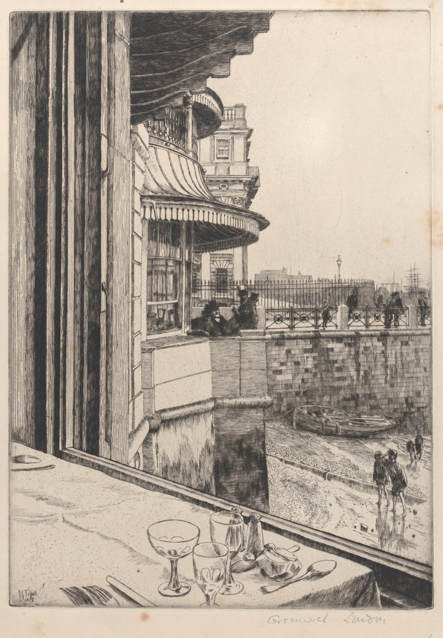 Trafalgar Tavern, Greenwich, 1878. tekijältä James Tissot