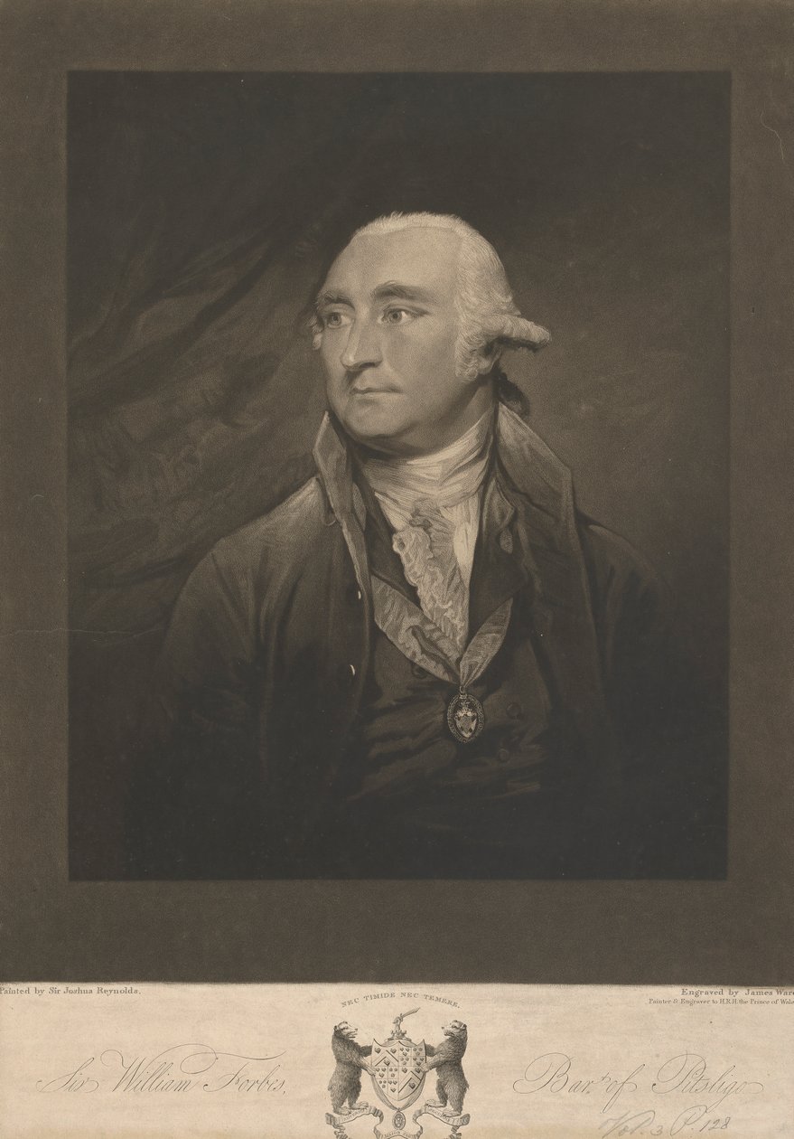 Sir William Forbes, Monymuskin ja Pitsligon kuudes paroni tekijältä James Ward