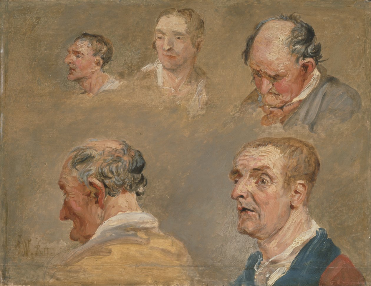 Jacky Turnerin ja pastori Charles Hopen puutarhurin tutkimukset, n. 1800-1815 (öljy paneelille) tekijältä James Ward