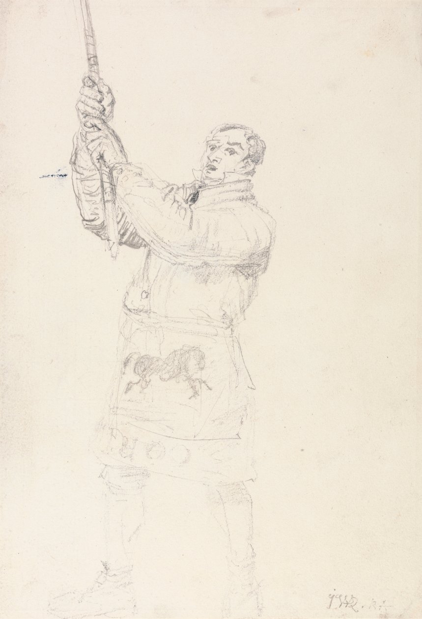 Tutkimus Draymanista (Study for "Sides - all") tekijältä James Ward