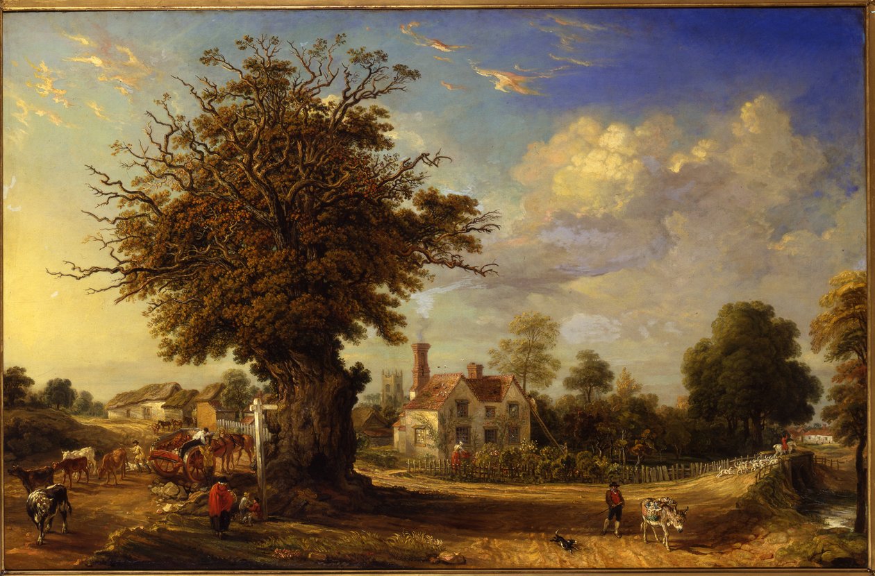 Yeldham Oak Great Yeldhamissa, Essexissä, 1833 tekijältä James Ward