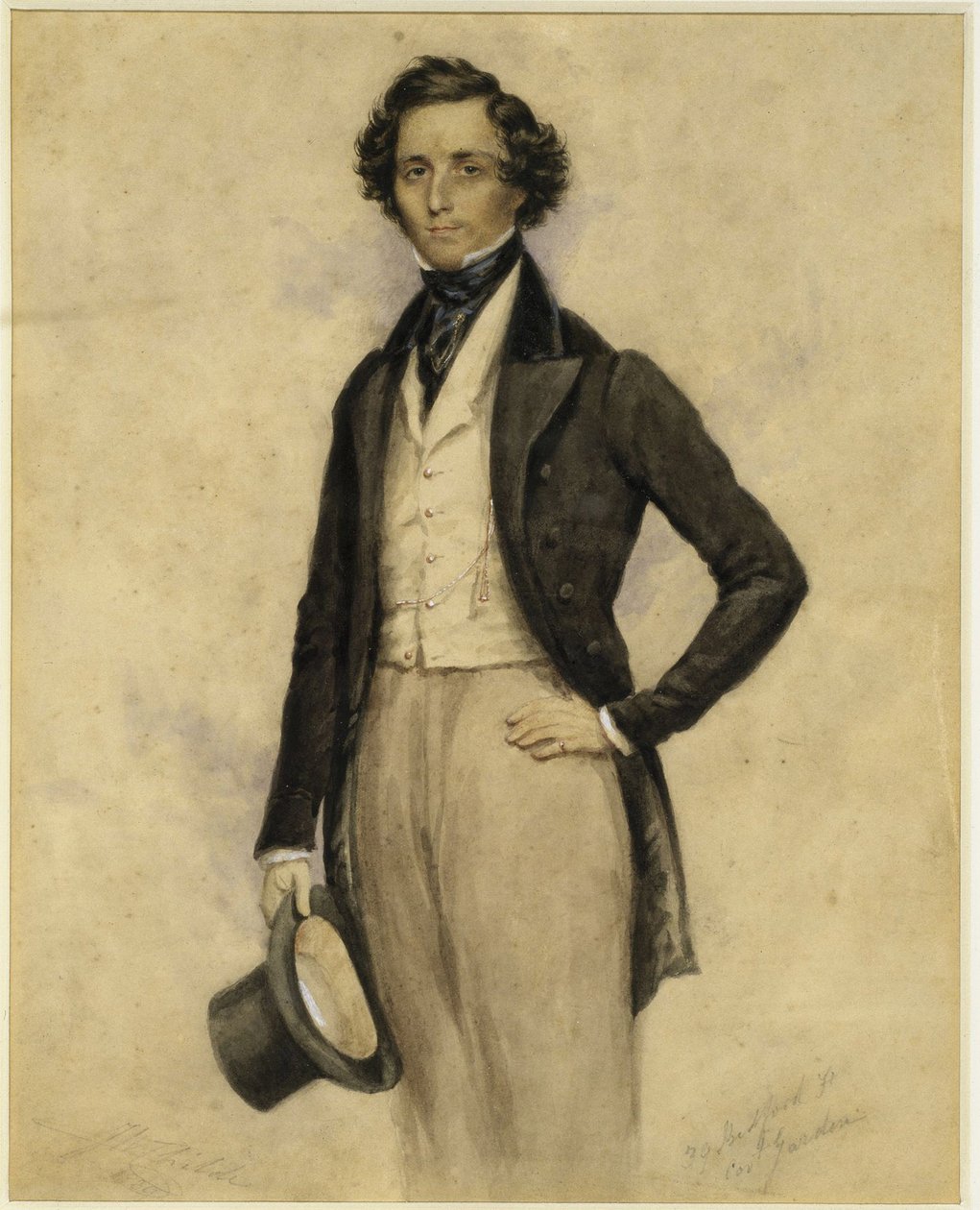 Felix Mendelssohn Bartholdyn muotokuva (Hamburg tekijältä James Warren Childe