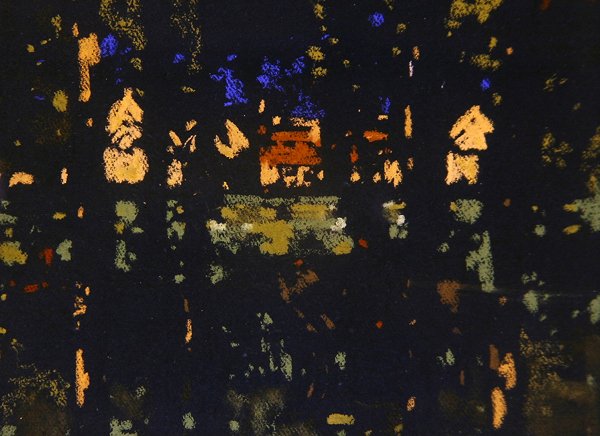 Maiseman heijastuksia (pastelli paperille) tekijältä James Watterston Herald