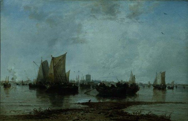 Dordrecht (öljy kankaalle) tekijältä James Webb