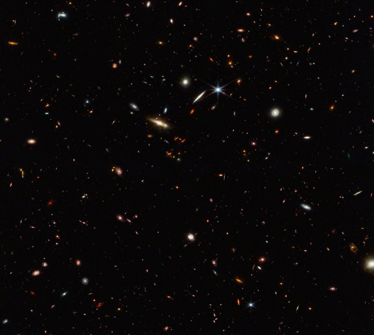ASPIRE Cosmic Filament (NIRCam Compass Image) tekijältä James Webb Space Telescope (NASA)