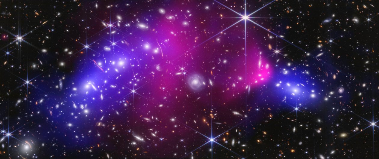Bullet-tähtijoukko (Webbin ja Chandran kuva) tekijältä James Webb Space Telescope (NASA)