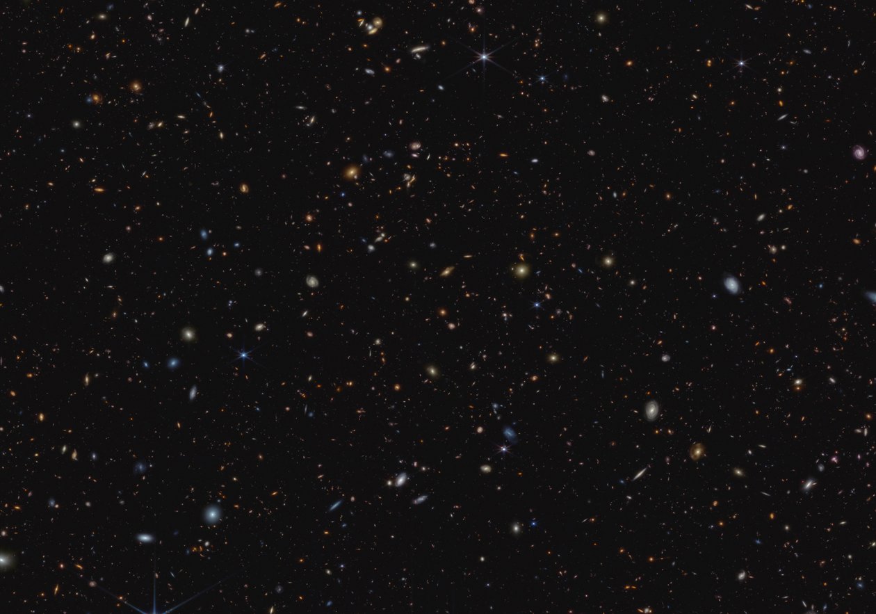 JWST Advanced Deep Extragalactic Survey (NIRCam Image) tekijältä James Webb Space Telescope (NASA)