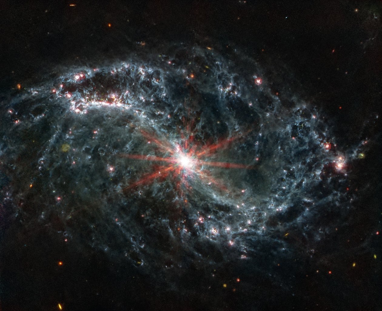 NGC 7496 (MIRI-kuva) tekijältä James Webb Space Telescope (NASA)